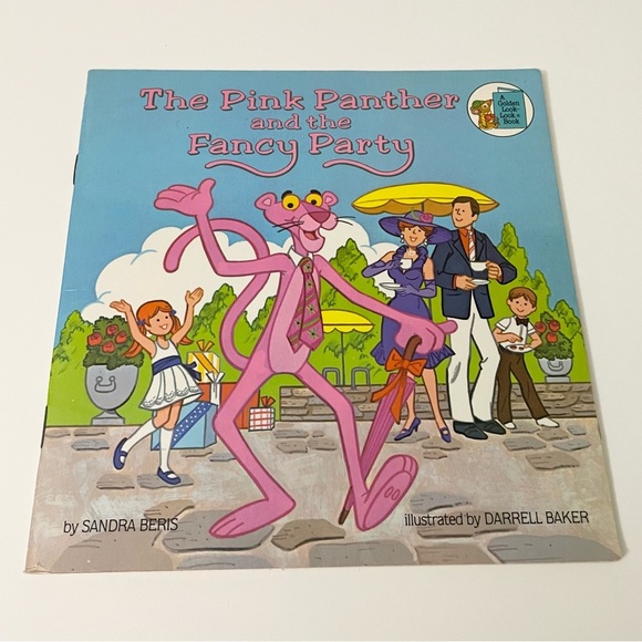 The Pink Panther and the Fancy Party Book A Golden Look Look Book - Picture 1 of 16
